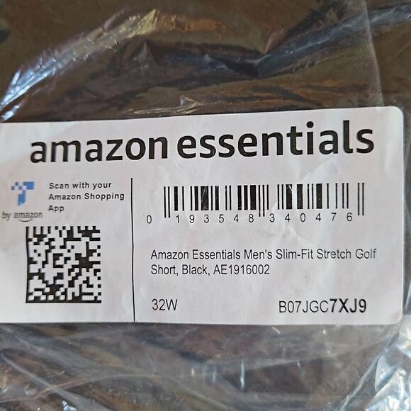 Amazon Essentials Men's Golf Shorts Black 32W - Picture 7 of 7